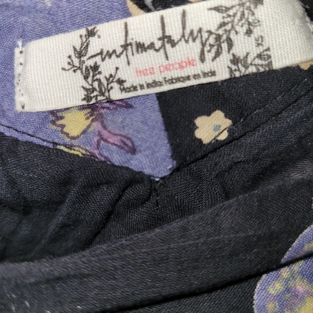 Free People Black and Purple Bodysuit - Picture 2 of 6